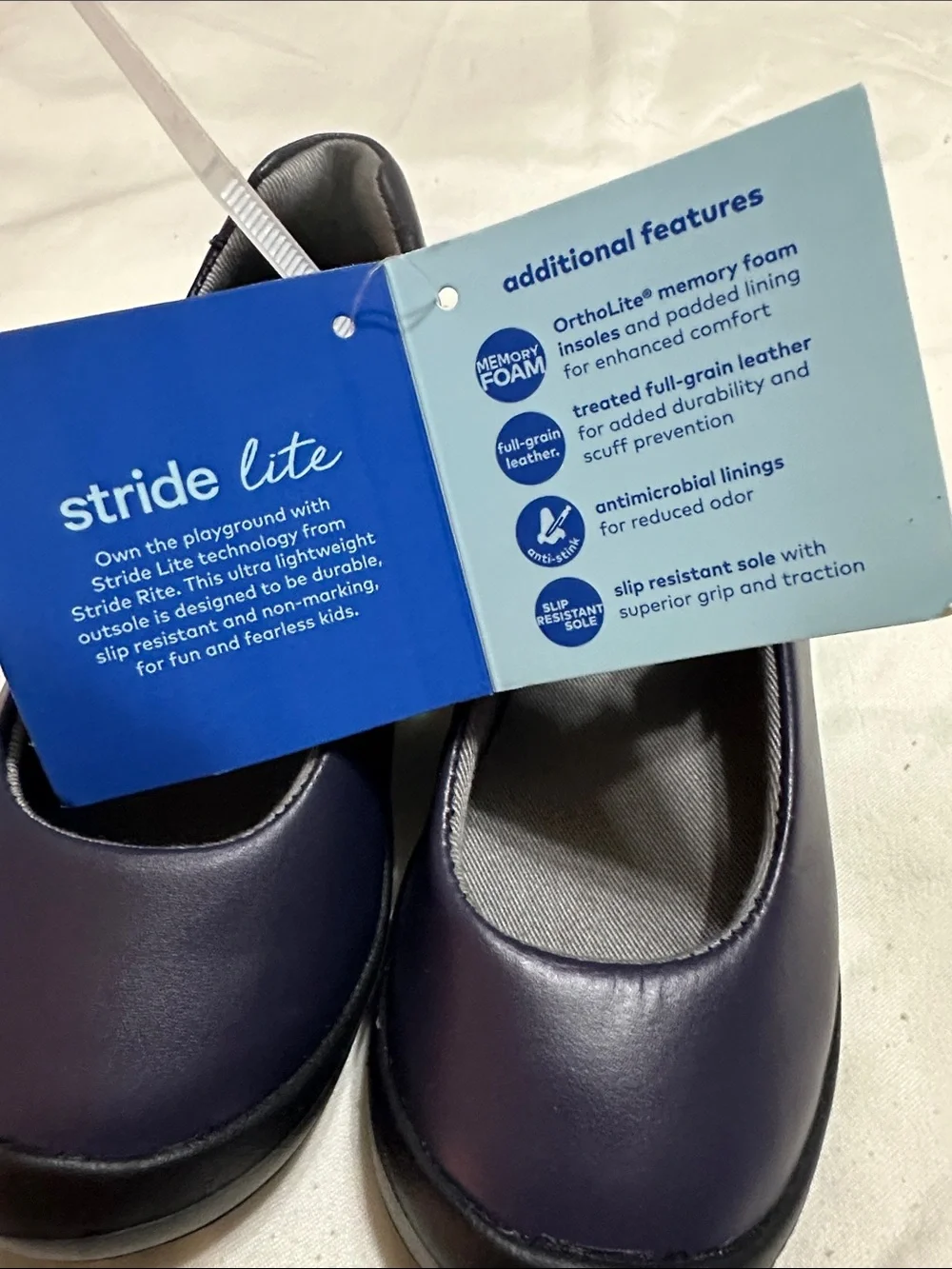 Life Stride Navy Girls Mary Jane Dress Shoes